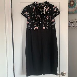 Suzy Shier empire floral black dress!